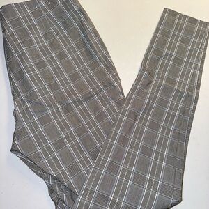 Calvin Klein Gray Plaid Skinny Pants